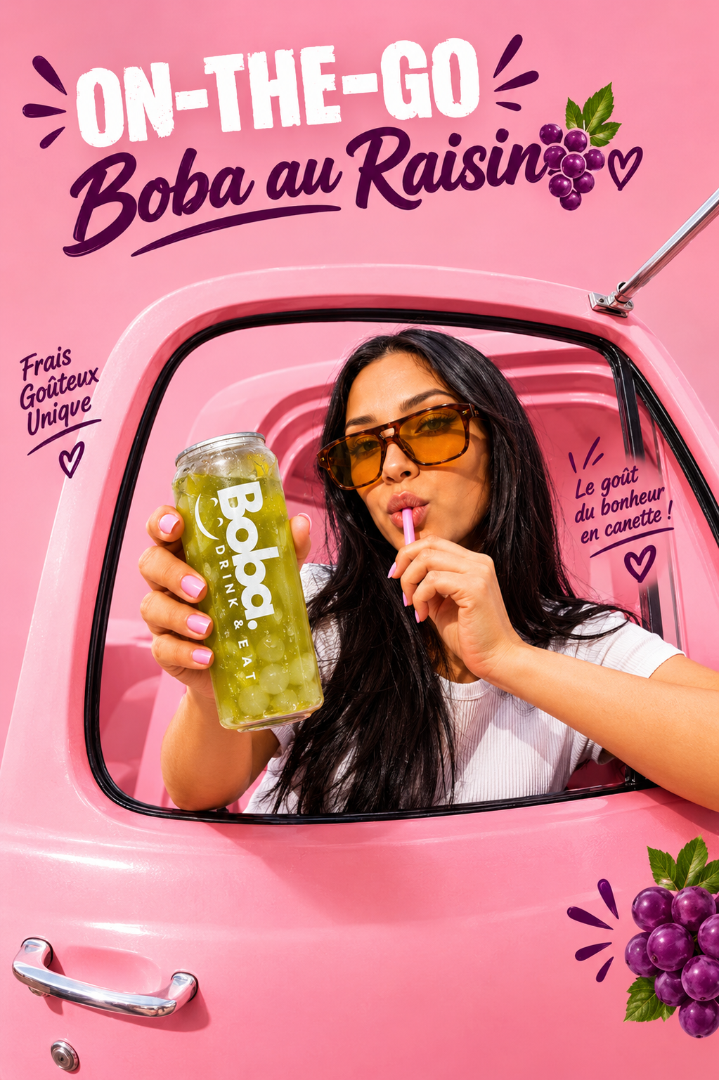 Boba au Raisin à emporter